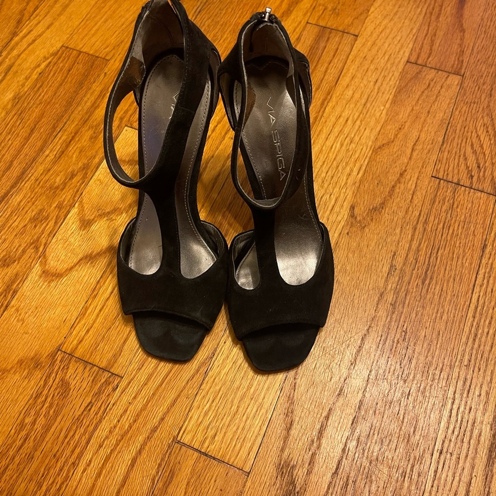 VIA SPIGA Black Women's Heels Size 4.5